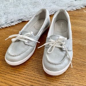 Keds Glimmer Metallic Slip On Boat Shoe